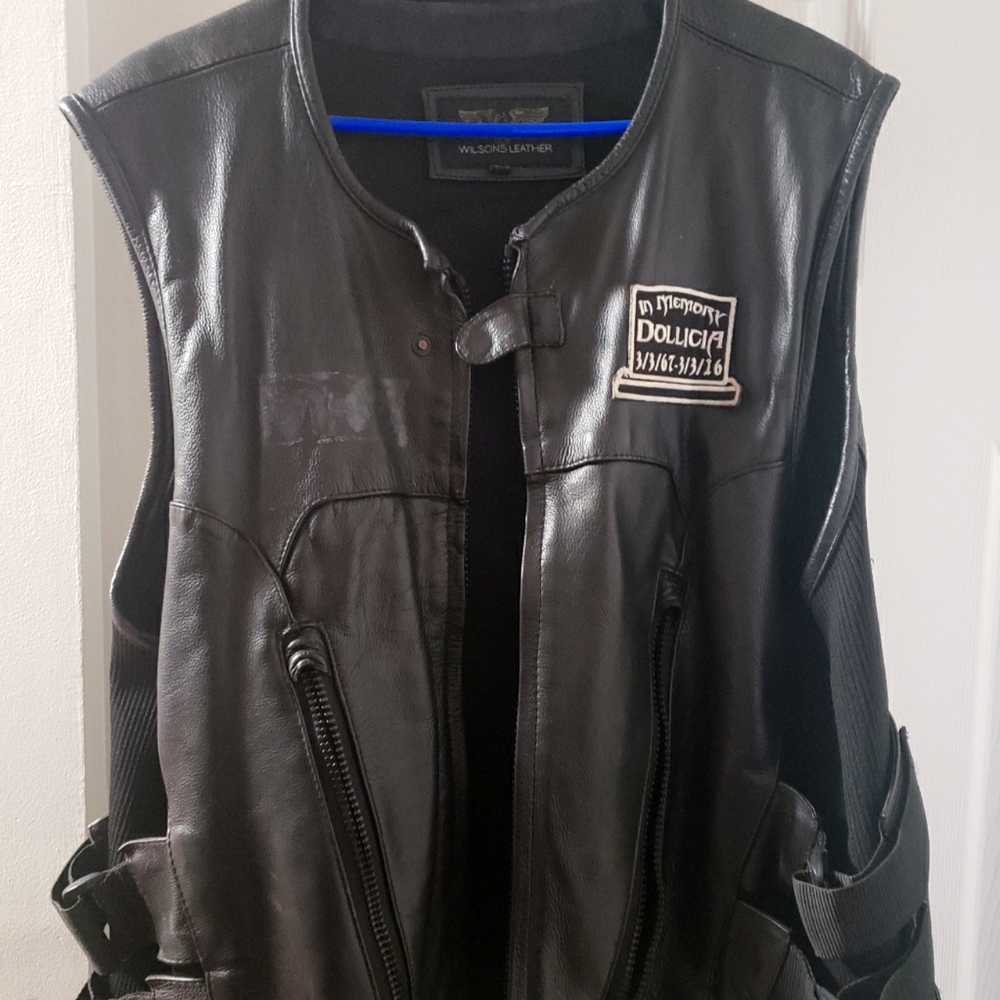 Leather MC vest